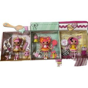 Lalaloopsy Mini Sweets Fair Waffle Cone, Sugar Cookie, Sweetie Candy Set New